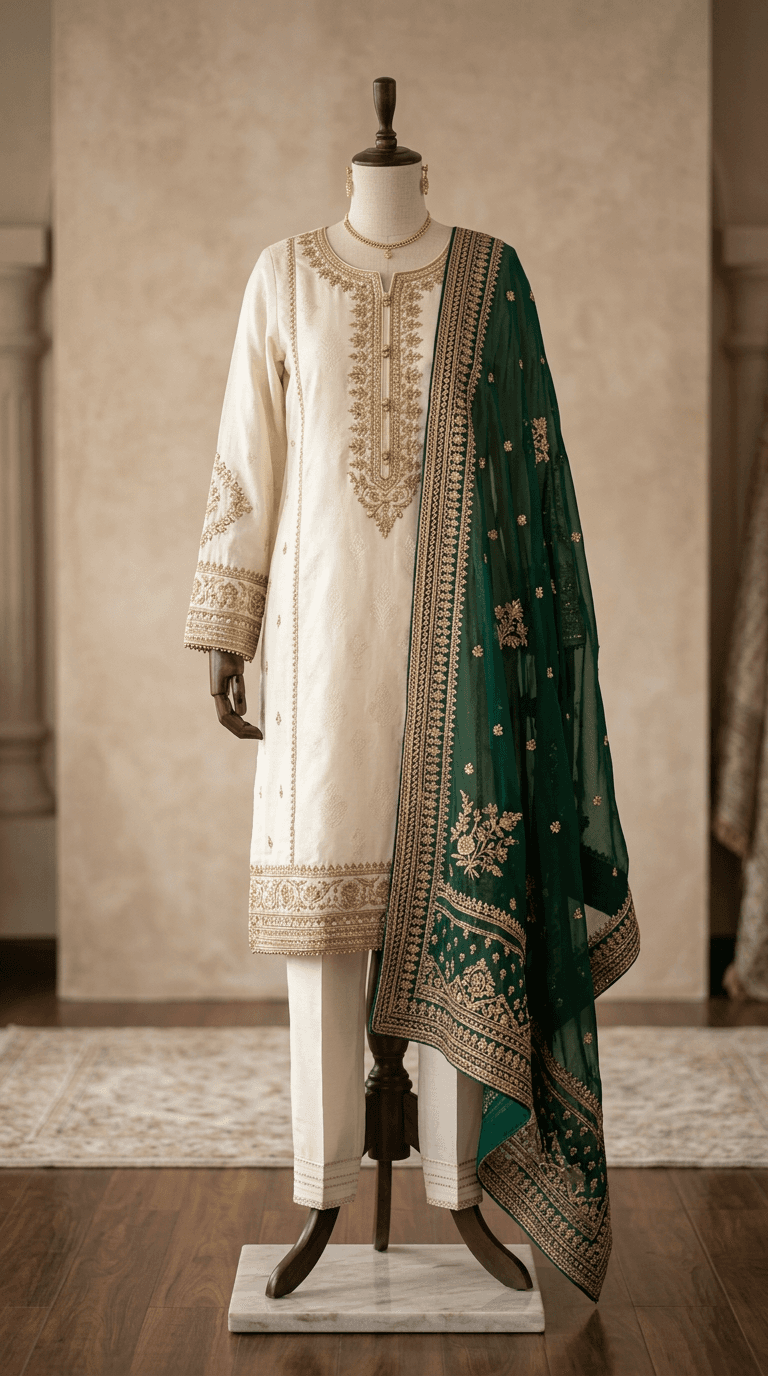 Noor Embroidered Suit